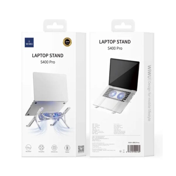 WIW S400 Pro Aluminum Laptop Stand With Cooling Fan