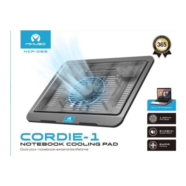 Cooler Pad Mikuso NCP-063 Cordie-1 Notebook Cooling Pad - Laptop stand