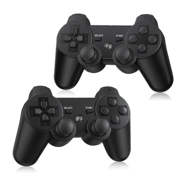 PS3 Controller Wireless 2 Pack, with 2 Charging Cables